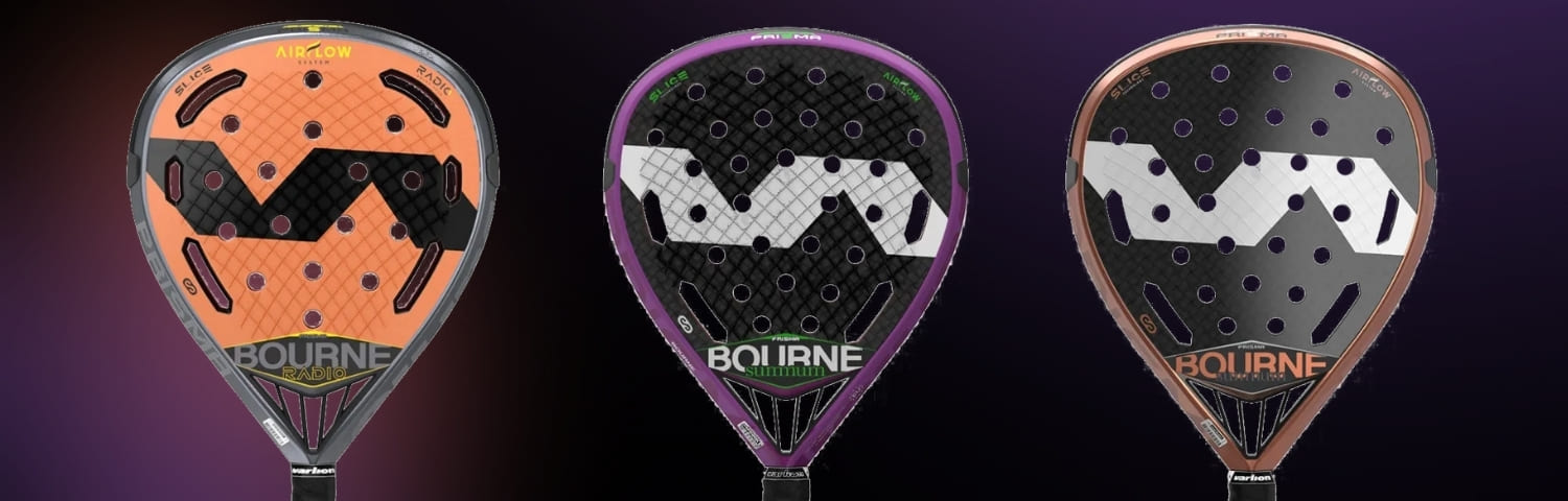 Illustration bannière Varlion padel rackets bourne