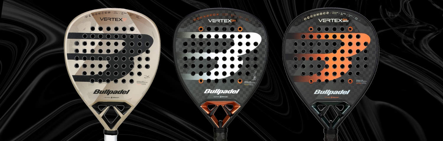 Illustration bannière Raquettes de padel bullpadel vertex