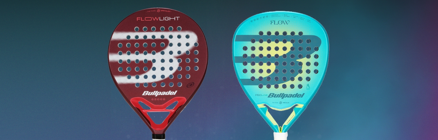 Illustration bannière Raquettes de padel bullpadel flow