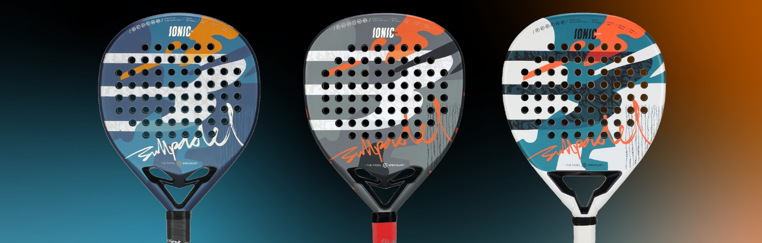 Illustration bannière Raquettes de padel bullpadel Ionic