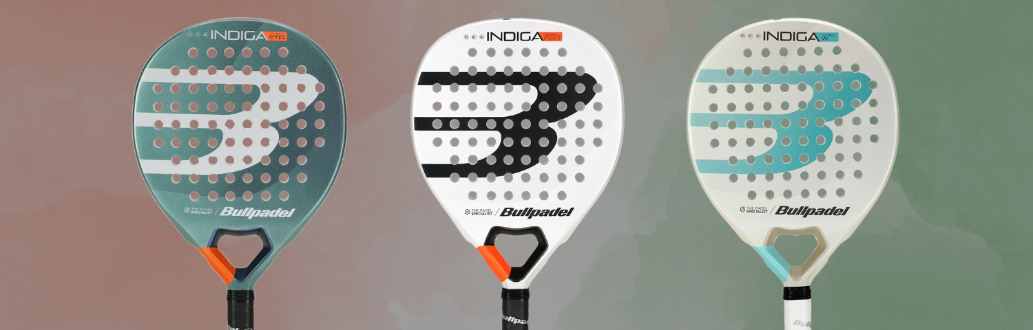 Illustration bannière Raquettes de padel bullpadel indiga