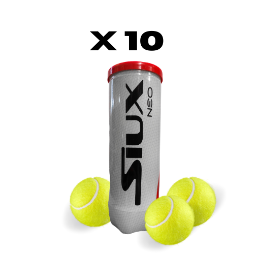 10 kokers met SIUX NEO padelballen