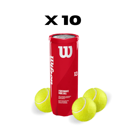 10 dosen Wilson X3 Padelbällen