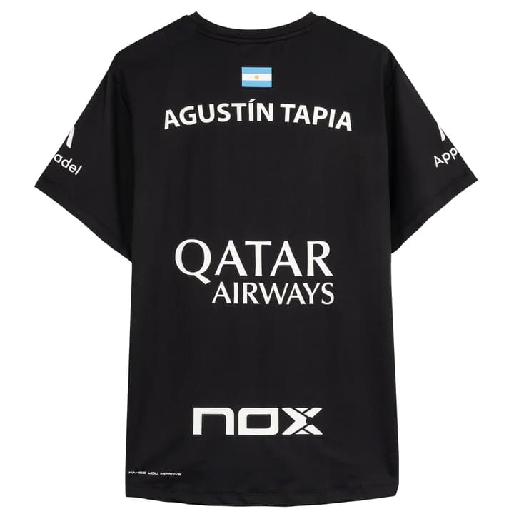 T-shirt NOX Sponsors AT10 Noir de Agustin Tapia
