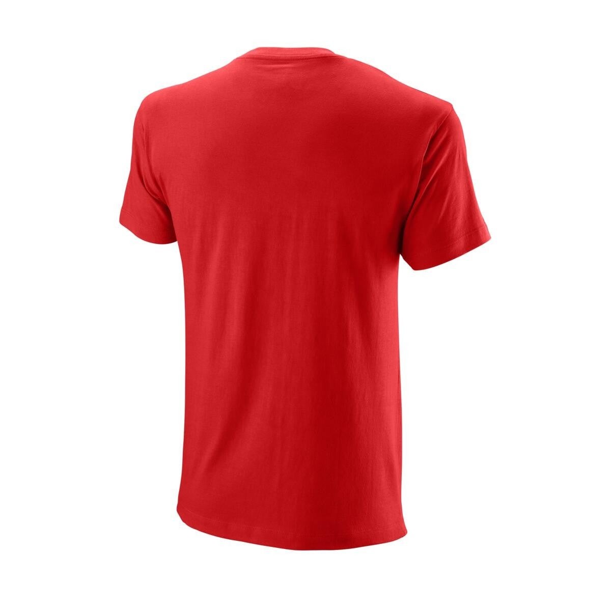 Wilson Padel Script Baumwoll-T-Shirt – Rot