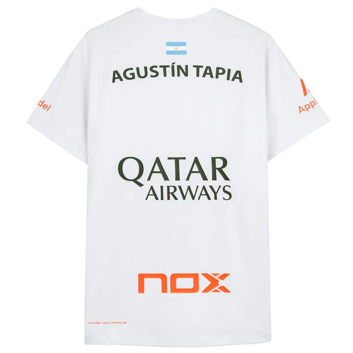 T-shirt NOX Sponsors AT10 Blanc de Agustin Tapia