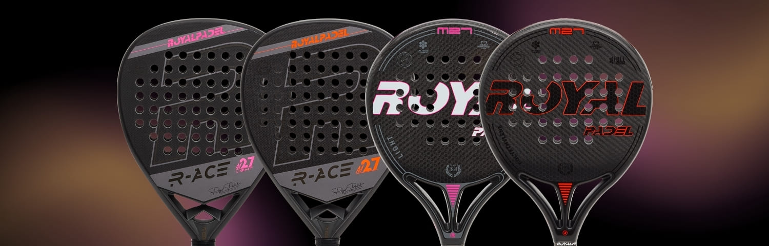 Illustration bannière Raquettes de padel Royal Padel M27
