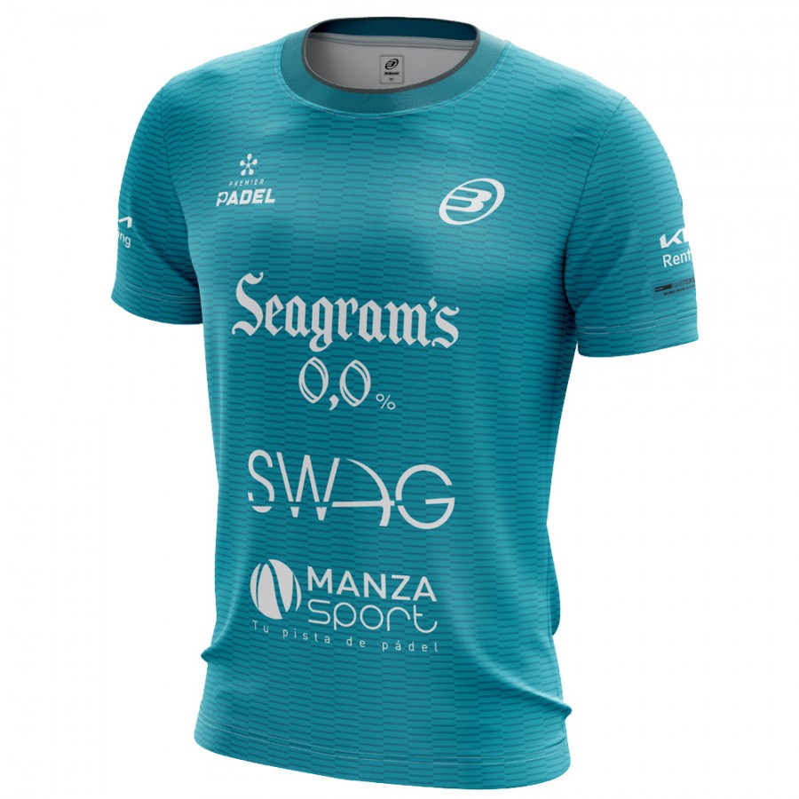 T-shirt Bullpadel MEIRA bleu Paquito Navarro