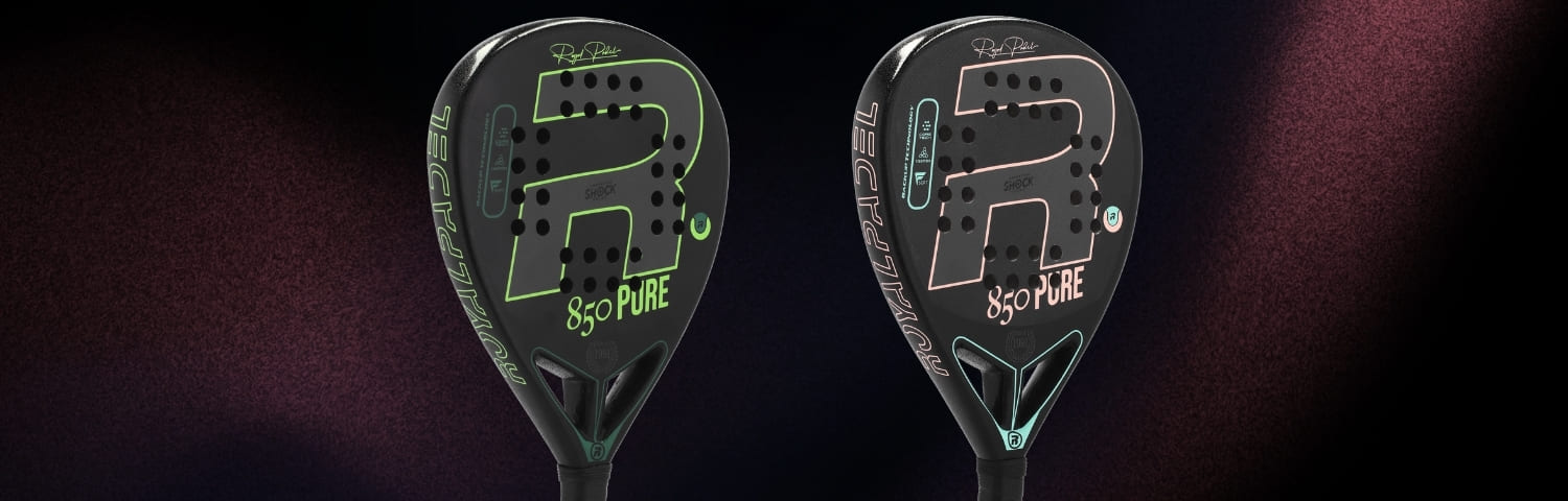Illustration bannière Raquettes de padel Royal Padel Pure