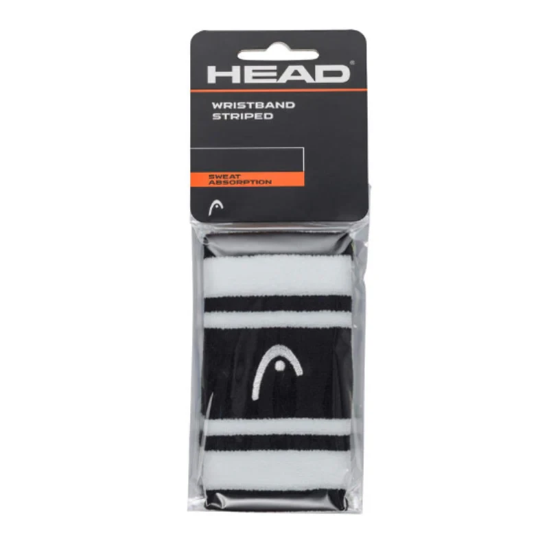 Poignet Head x2 Noir et Blanc Large 5&quot;