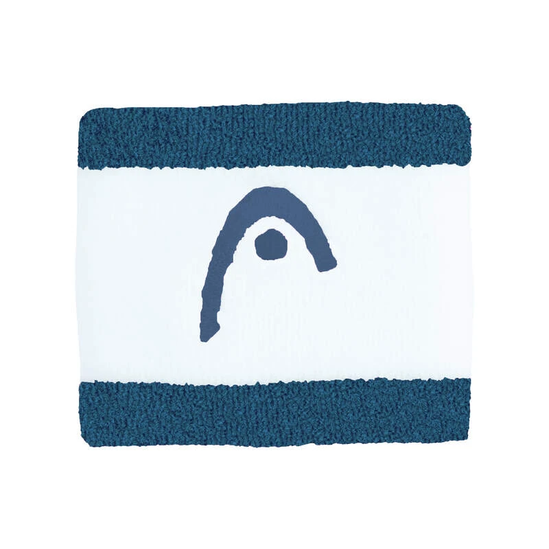 Poignet Head x2 Bleu Sarcelle et Blanc 2.5"