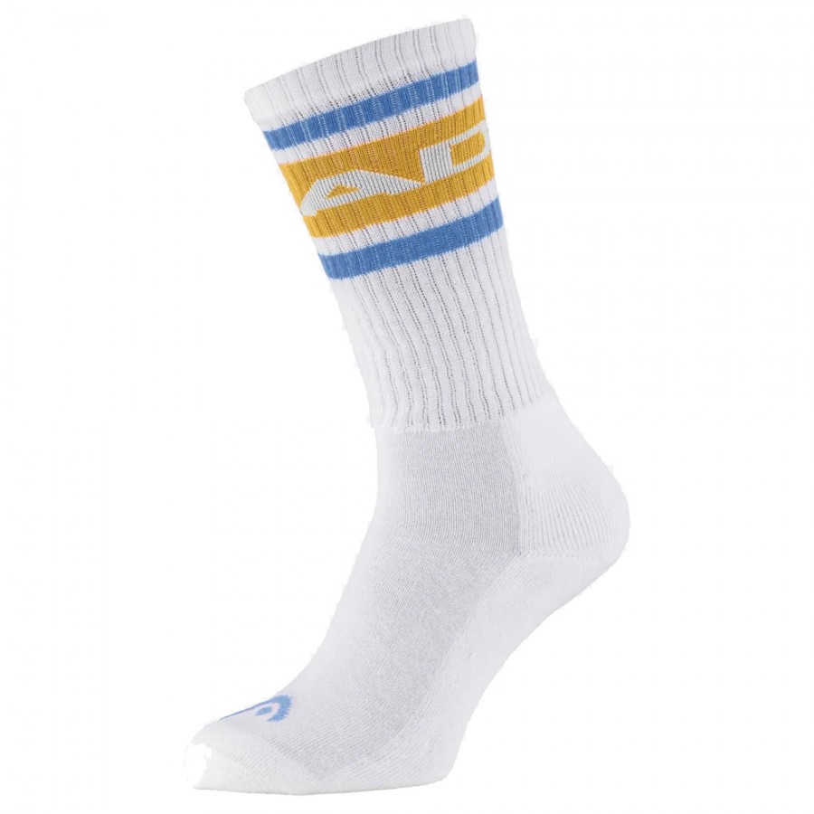 Chaussettes Head LONG CREW bleu/jaune