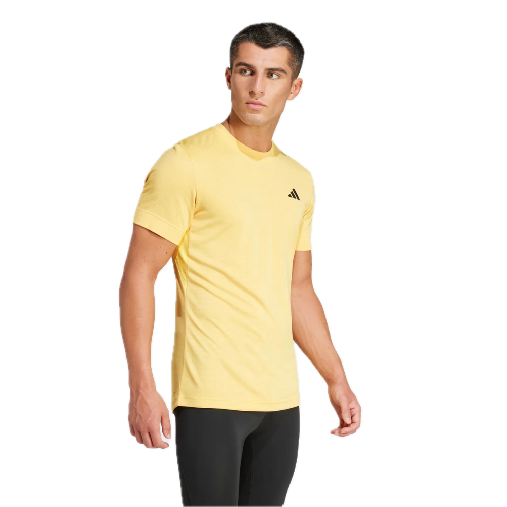 T-shirt ADIDAS T FREELIFT Jaune Homme