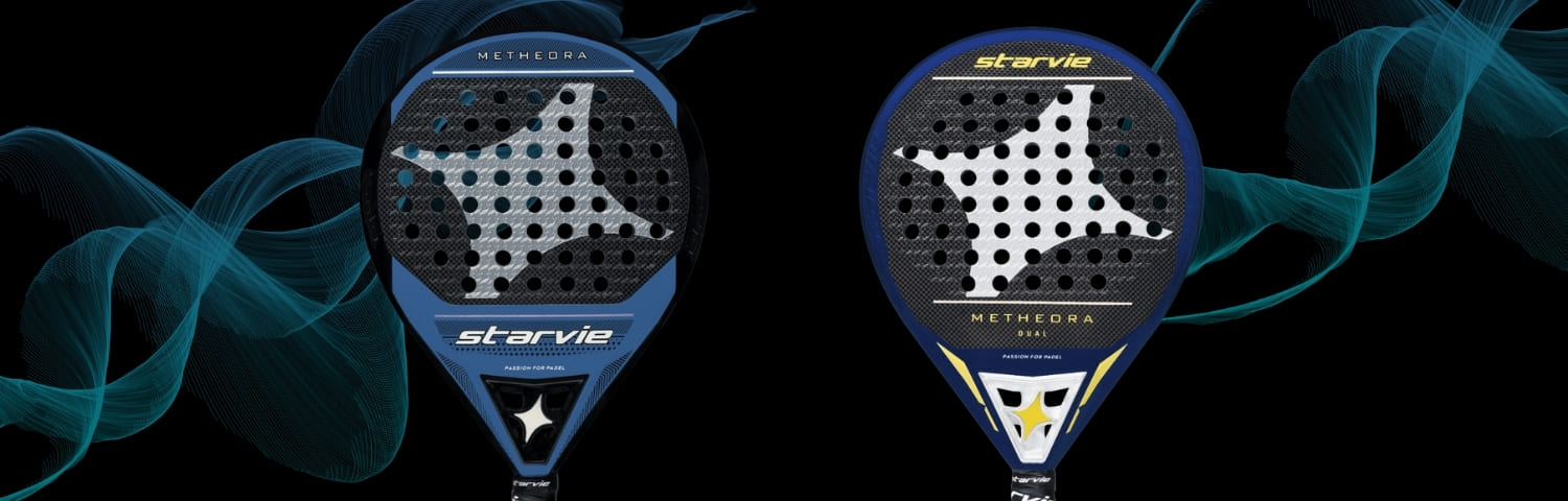 Illustration bannière Raquettes de padel Starvie metheora