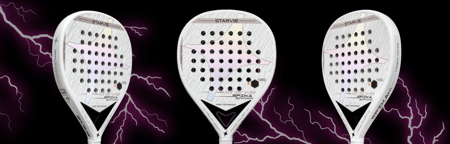 Illustration bannière Raquettes de padel Starvie spika