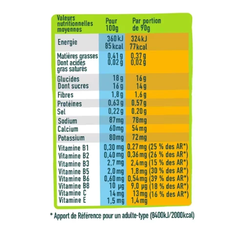 Gourde énergétiques ANDROS pomme banane