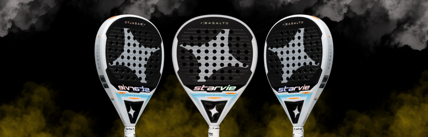 Illustration bannière Raquettes de padel Starvie basalto