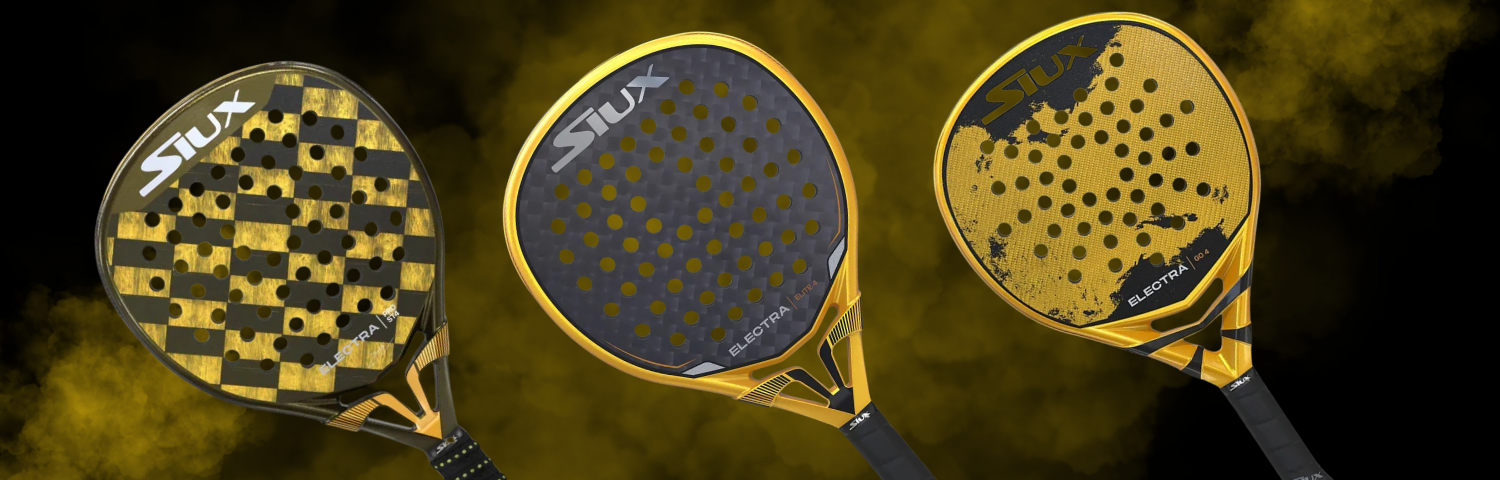 Illustration bannière Raquettes de padel siux electra