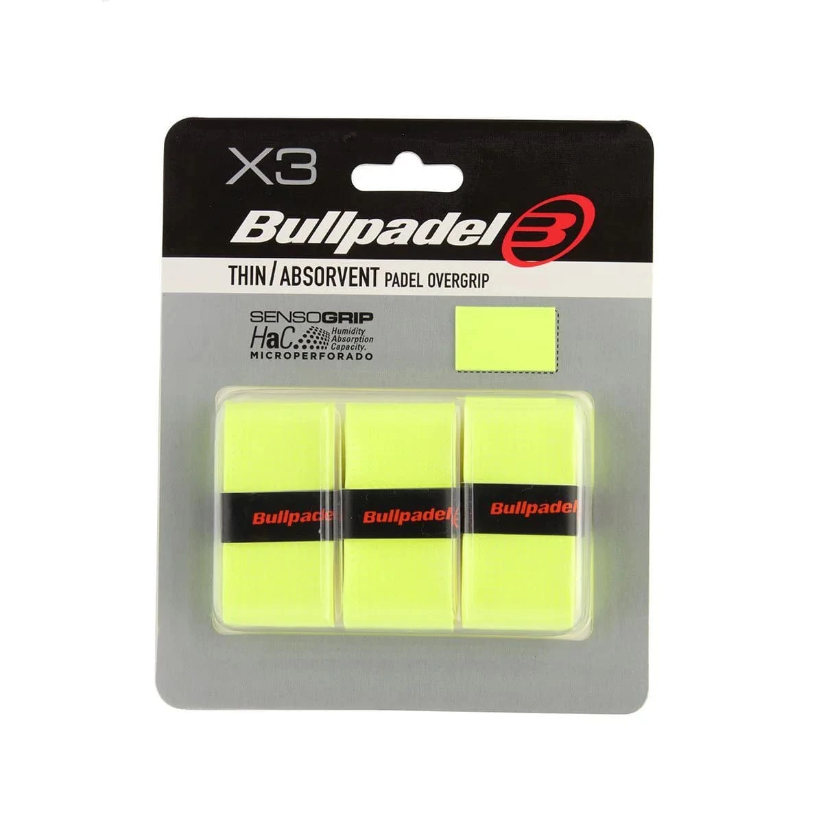  Surgrips Bullpadel Fin et Absorbant Jaune Fluo