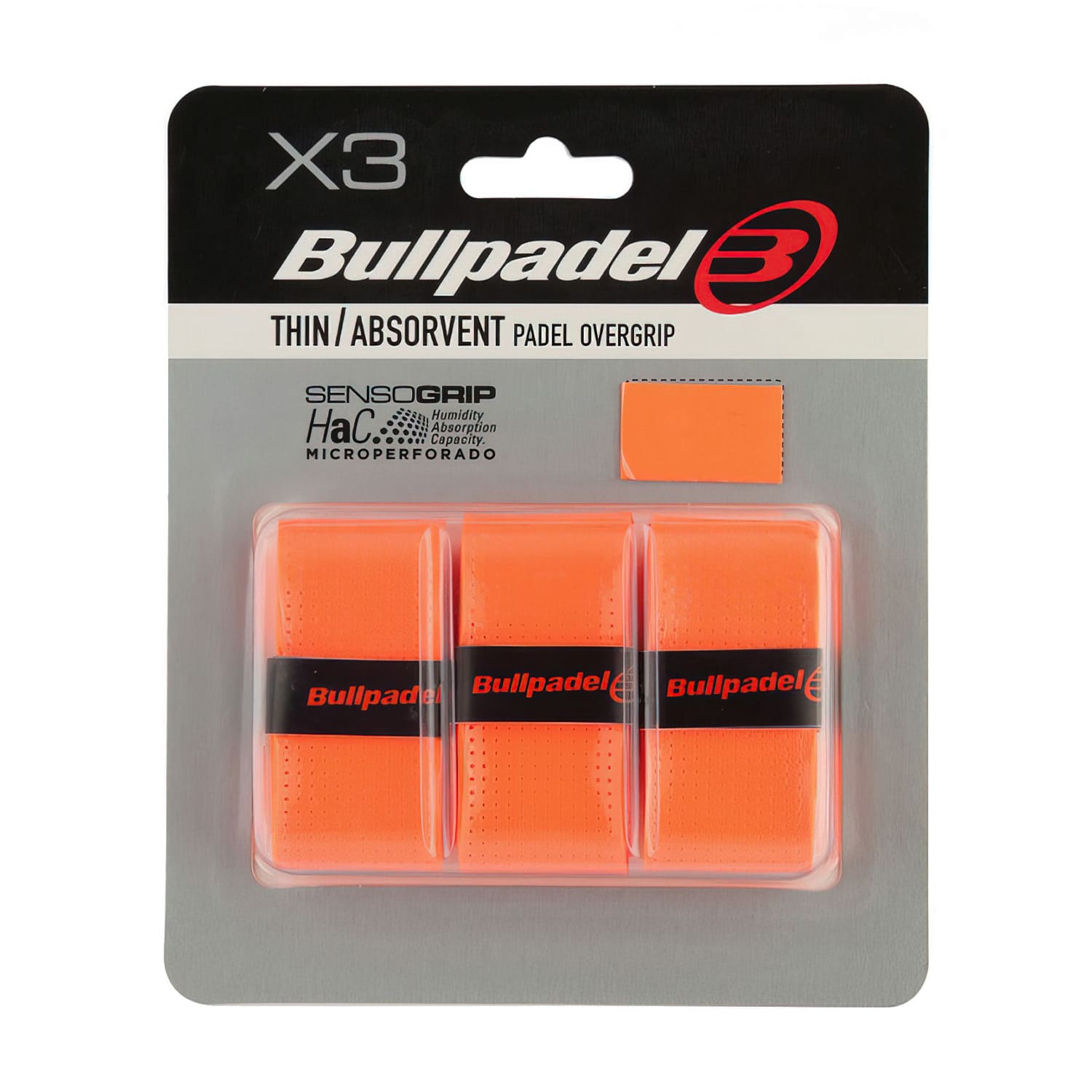 Surgrips Bullpadel Fin et Absorbant Orange Fluo