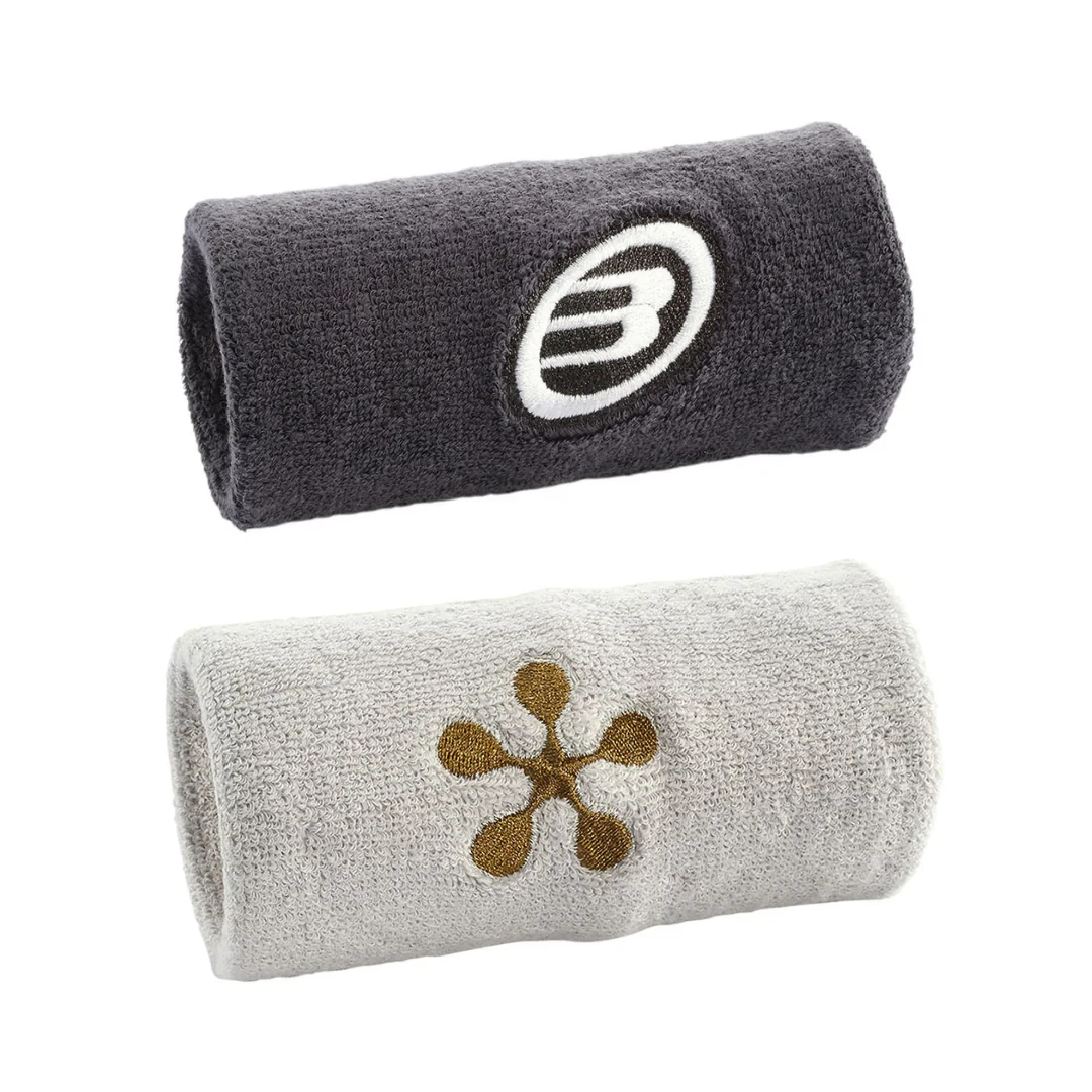 Poignets Éponge Bullpadel Premier Padel noir et gris 