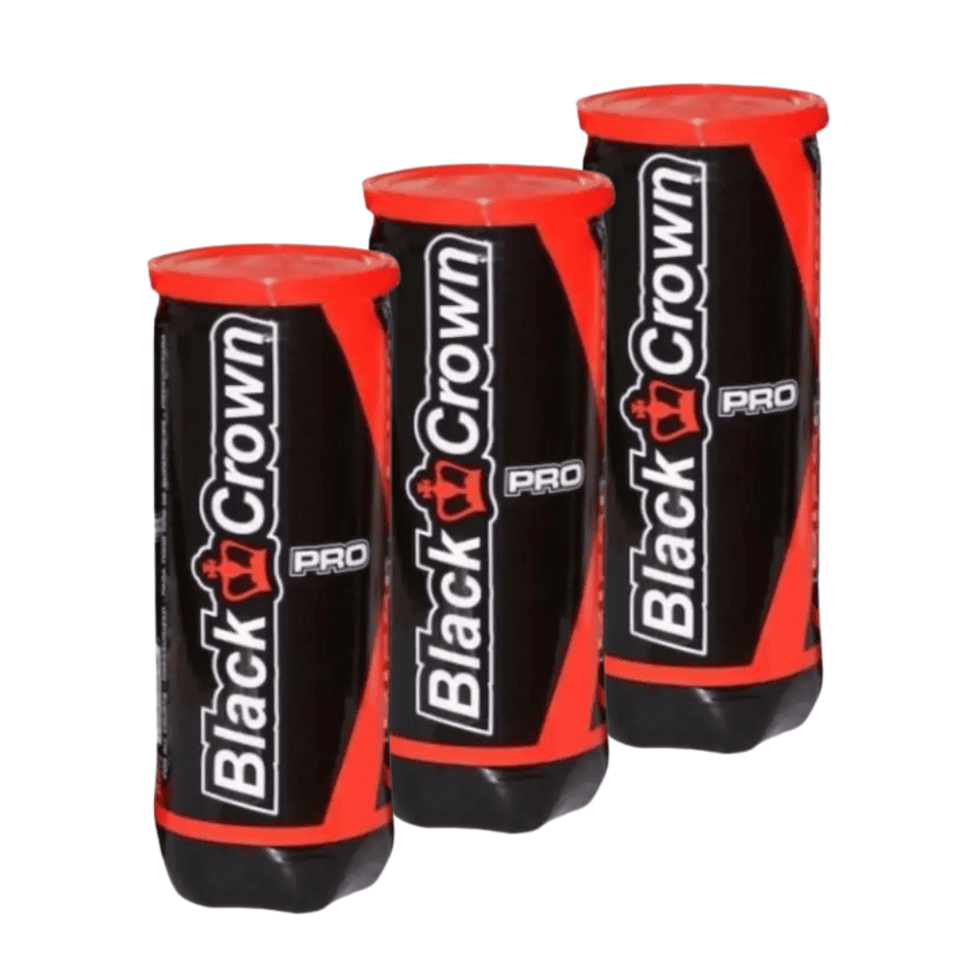 3 tubes de Balles Black Crown Pro