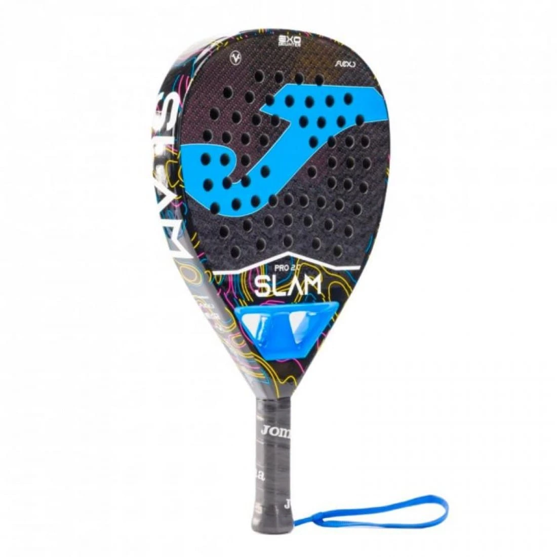 Raquette de padel  Joma Slam Pro 2.0 noir et turquoise