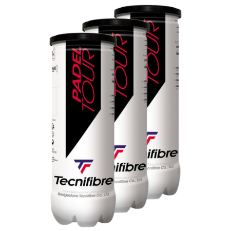 3 dosen TECNIFIBRE Padel Tour Bällen