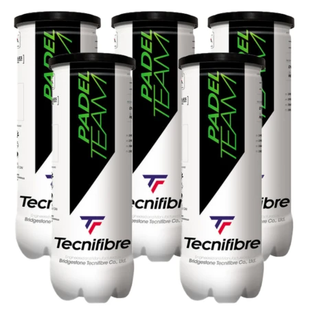 5 tubes De Balles TECNIFIBRE Padel Team