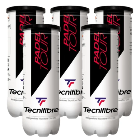 5 tubes De Balles TECNIFIBRE Padel Tour