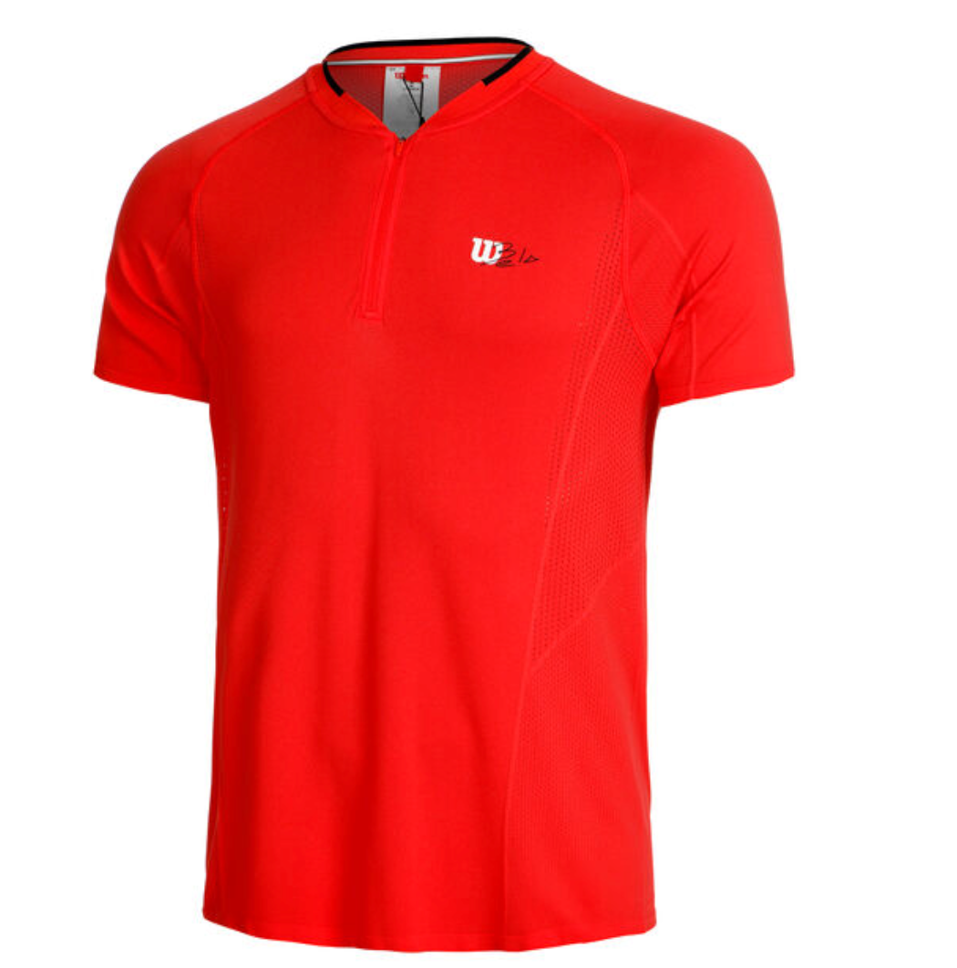 Wilson Series Seamless Henley Half-Zip 2.0 T-Shirt – Rot