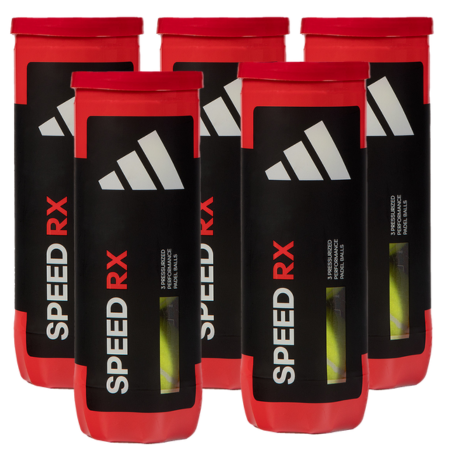 5 rör med Adidas Speed RX Padel Balls