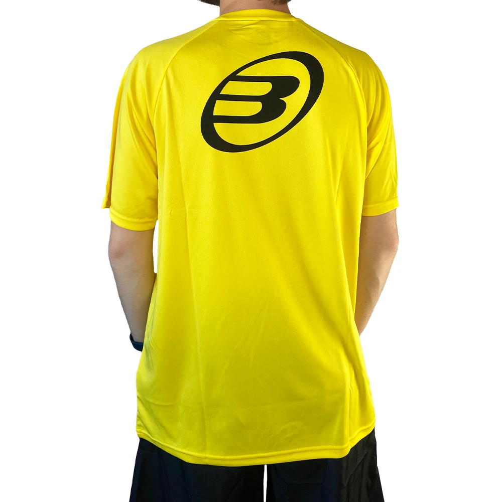 T-SHIRT HOMME BULLPADEL PRESENTE  JAUNE