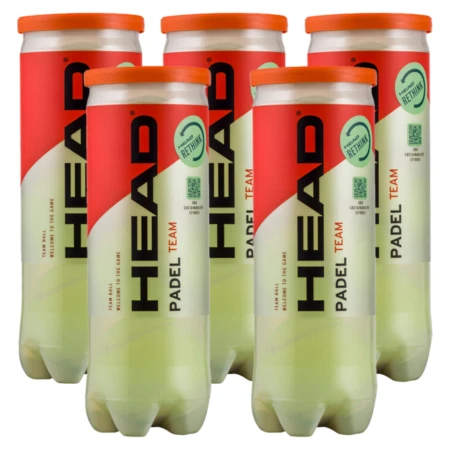 5 tubes De Balles Head Padel Team