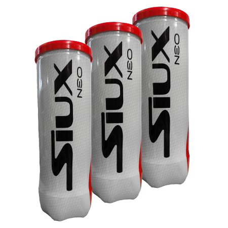 3 cans of SIUX NEO Padel Balls