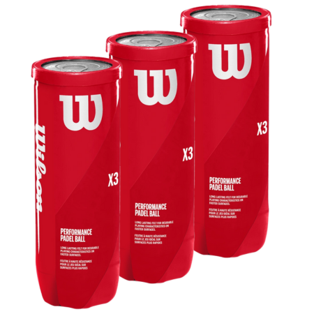 3 dosen Wilson X3 Padelbällen