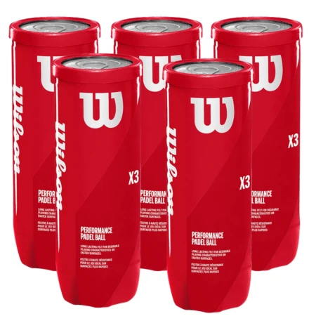 5 tubes De Balles De Padel Wilson X3