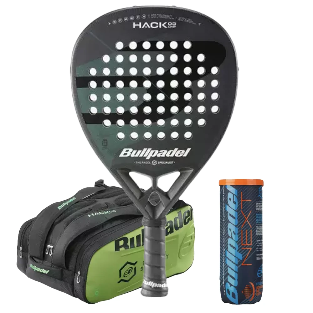 PACK BULLPADEL HACK 03 COMFORT 2023 + SAC BULLPADEL BPP23012 HACK KAKI