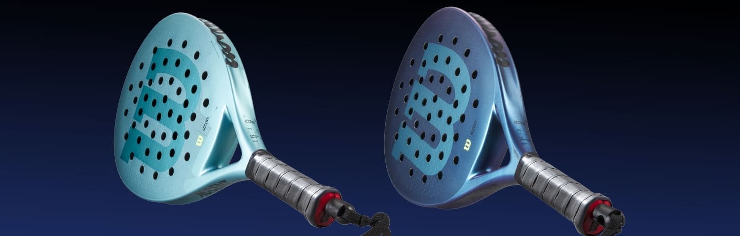 Illustration bannière Wilson padel rackets accent