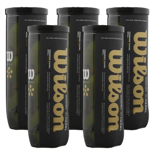 5 tubes de balles Wilson Premier Padel Speed