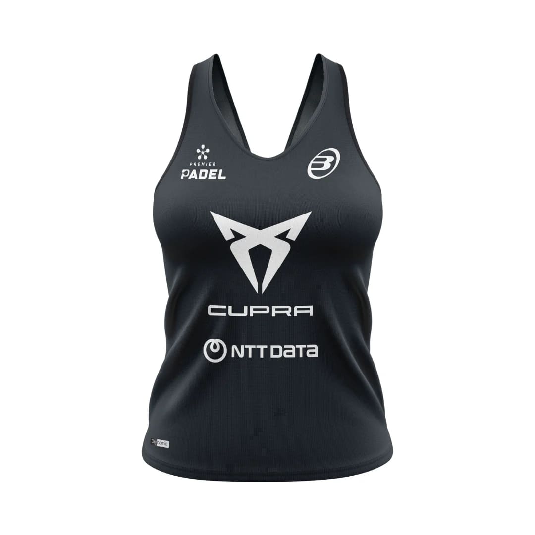 BULLPADEL BRETE DB SCHWARZES T-SHIRT